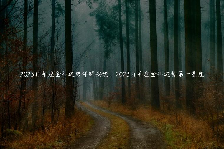2023白羊座全年运势详解安妮，2023白羊座全年运势第一星座