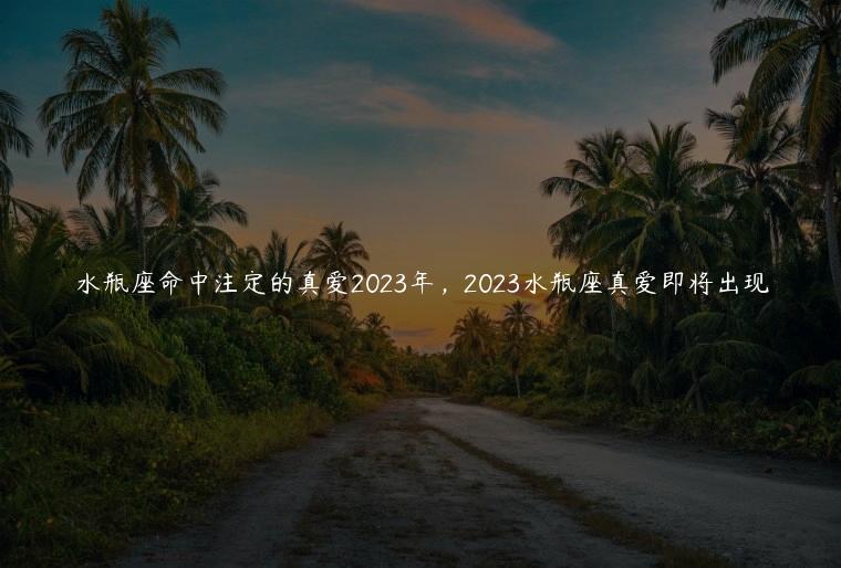 水瓶座命中注定的真爱2023年，2023水瓶座真爱即将出现