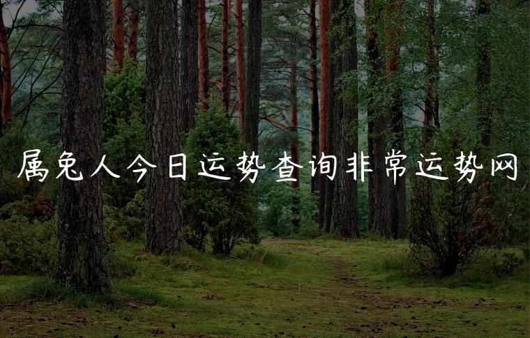 属兔人今日运势查询非常运势网，属兔人今日运势查询