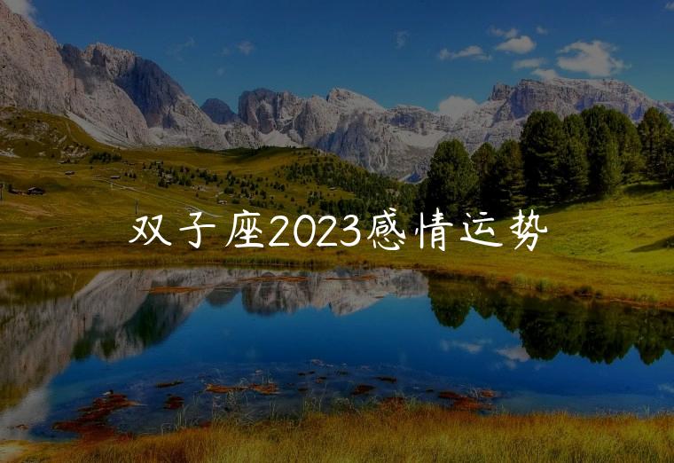 双子座2023感情运势，双子座2023婚姻感情运势