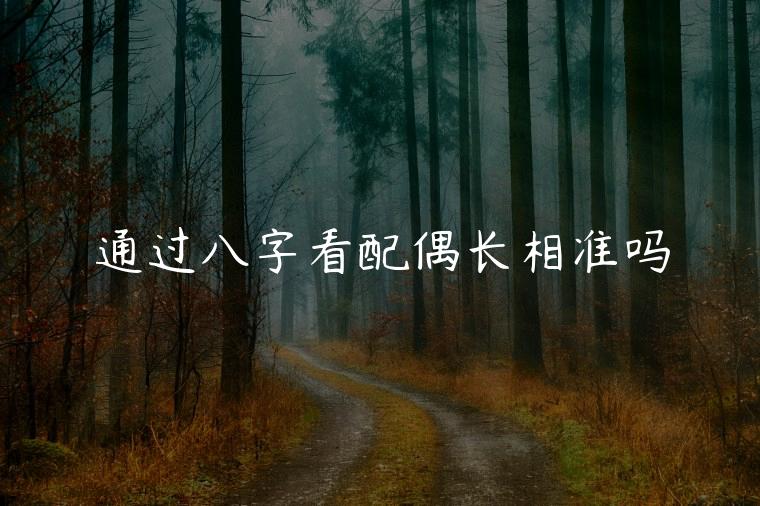 通过八字看配偶长相准吗，如何通过八字看配偶长相