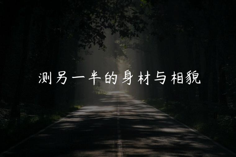 测另一半的身材与相貌，测另一半的身材与相貌免费