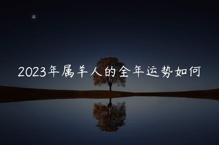 2023年属羊人的全年运势如何，2023年属羊人的全年运势如何看